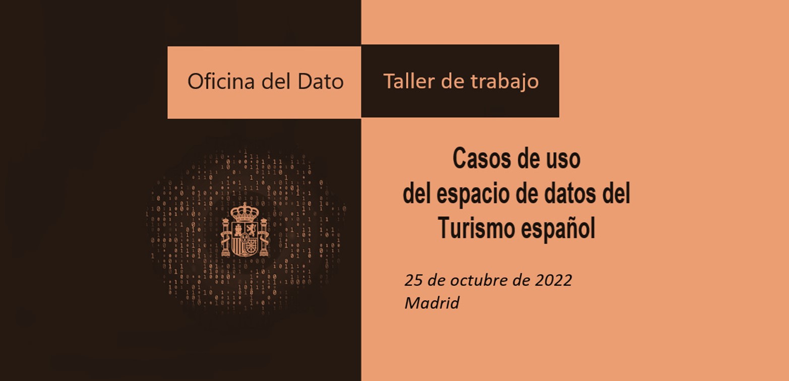 banner del Workshop de casos de uso del espacio de datos del Turismo español